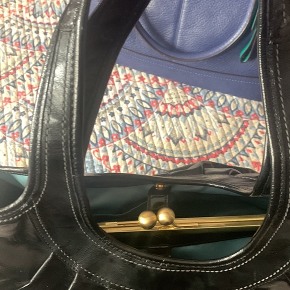 Coach 12520 Ergo Pleated framed patent leather satchel - Picture 3 of 13